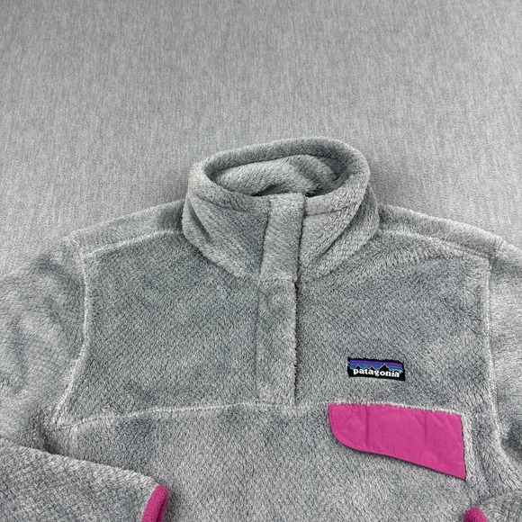 Patagonia Sweater Womens Small Gray Re-Tool Snap-T Pullover Fleece Soft 25442 - Picture 2 of 12